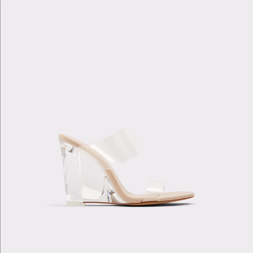 Clear Wedge Sandal
